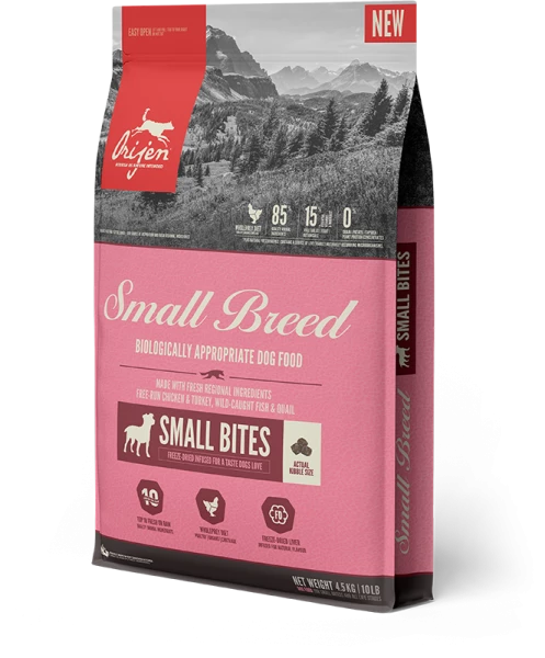 Orijen Small Breed Hundetrockenfutter mit Huhn & Truthahn - Hochwertiges Trockenfutter für kleine Hunderassen 1 Orijen Small Breed Hundetrockenfutter mit Huhn & Truthahn - Hochwertiges Trockenfutter für kleine Hunderassen