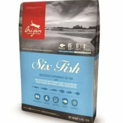 Orijen Cat Six-Fish 85/15 | Getreidefreies Trockenfutter für Katzen | Hochwertiges Katzenfutter mit frischem Fisch