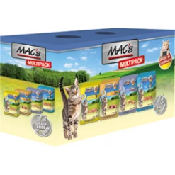 MACS Katzenfutter Multipack mit Fisch | 12x100g Nassfutter für Katzen | Hochwertiges Katzenfutter