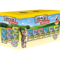 MACS Katzenfutter Multipack | 12x100g Nassfutter für Katzen | Hochwertiges Katzenfutter in verschiedenen Geschmacksrichtungen