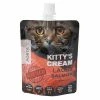 Porta21 Kittys Cream mit Lachs | 6x90g Getreidefreier Katzensnack | Leckerli für Katzen