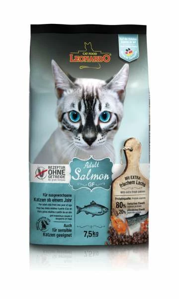 LEONARDO® Adult Salmon GF | Getreidefreies Katzen-Trockenfutter für ausgewachsene Katzen 1 LEONARDO® Adult Salmon GF | Getreidefreies Katzen-Trockenfutter für ausgewachsene Katzen
