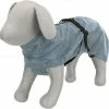 Trixie Regenmantel Lunas | Silberblau | Wasserdichter Hundemantel für Hunde