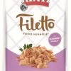 Rinti Filetto Jelly Huhn & Schinken | 24x 100g Hundefutter | Leckeres Nassfutter für Hunde
