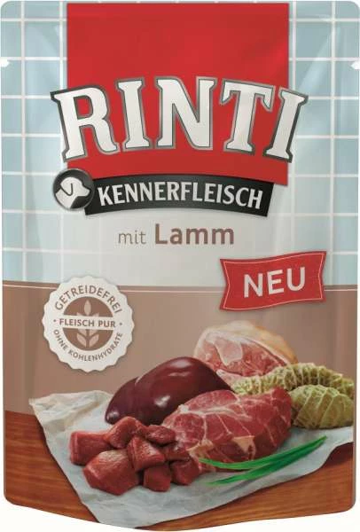 RINTI Kennerfleisch mit Lamm | 10x 400g Frischebeutel | Hundefutter & Hundesnacks 1 RINTI Kennerfleisch mit Lamm | 10x 400g Frischebeutel | Hundefutter & Hundesnacks