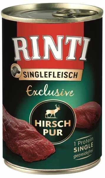 RINTI Singlefleisch mit Hirsch - Hochwertiges Nassfutter für Hunde 1 RINTI Singlefleisch mit Hirsch - Hochwertiges Nassfutter für Hunde