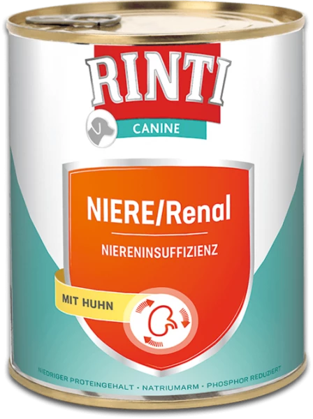 RINTI Canine Niere Renal Mit Huhn Hundefutter - 6x800g | Spezielles Nassfutter für Hunde mit Nierenproblemen 1 RINTI Canine Niere Renal Mit Huhn Hundefutter - 6x800g | Spezielles Nassfutter für Hunde mit Nierenproblemen
