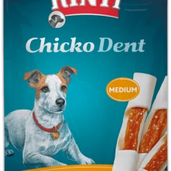 RINTI Chicko Dent Medium Huhn Hundesnack 9x150g - Zahnpflege-Snack für Hunde