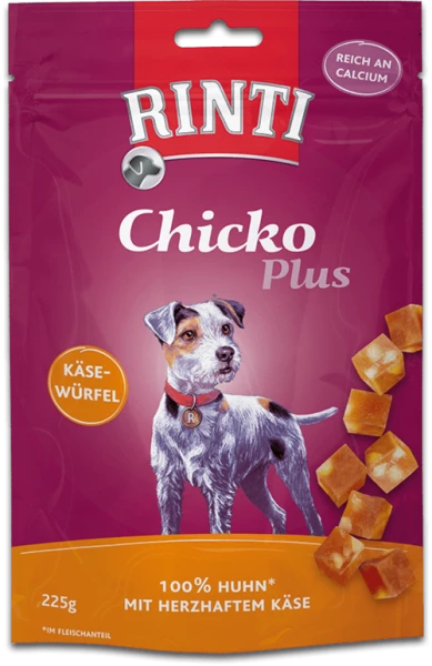 RINTI Extra Chicko Plus Käsewürfel mit Huhn | 6x225g | Leckerer Hundesnack 1 RINTI Extra Chicko Plus Käsewürfel mit Huhn | 6x225g | Leckerer Hundesnack