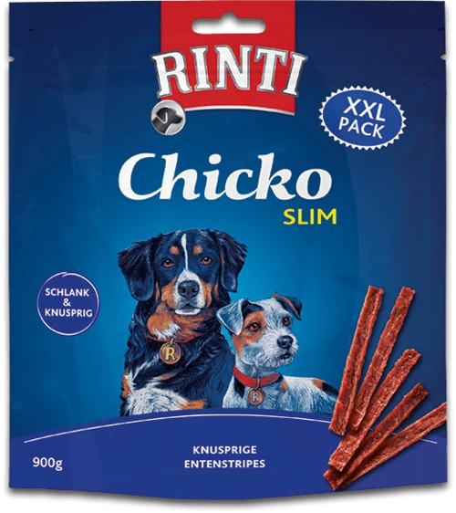 RINTI Chicko | Slim Ente | 900g Hundesnack - Natürlicher & Fettarmer Hundesnack