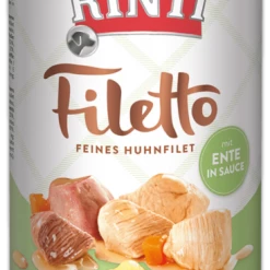 Rinti Filetto Jelly Huhn & Ente | Premium Hundefutter Nassfutter | Leckeres Futter für Hunde