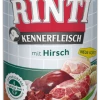 RINTI Kennerfleisch mit Hirsch - Hochwertiges Nassfutter für Hunde