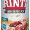 RINTI Kennerfleisch Junior mit Huhn | Hundefutter Nassfutter für Welpen und Junghunde