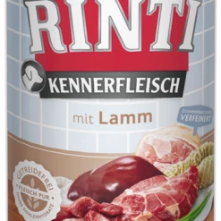 RINTI Kennerfleisch mit Lamm - Hochwertiges Nassfutter für Hunde