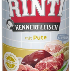 RINTI Kennerfleisch mit Pute - Hochwertiges Nassfutter für Hunde