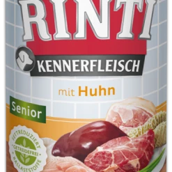RINTI Kennerfleisch Senior mit Huhn | Hundefutter für ältere Hunde | Nassfutter