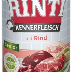 RINTI Kennerfleisch Senior Hundefutter mit Rind | Nassfutter für ältere Hunde