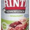 RINTI Kennerfleisch mit Wildschwein - Hochwertiges Nassfutter für Hunde