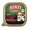 Rinti Feinest BIO | Geflügel Pur & Rind | 11x150g Bio Hundefutter für Hunde | Natürliches Hundefutter | Ohne Zusatzstoffe