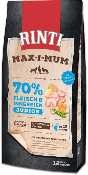 Rinti Max-i-Mum Junior Huhn | Getreidefreies Hundefutter für Welpen & Junghunde 1 Rinti Max-i-Mum Junior Huhn | Getreidefreies Hundefutter für Welpen & Junghunde