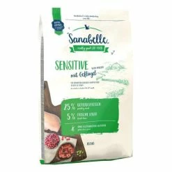 SANABELLE Sensitive Trockenfutter für Katzen mit Geflügel - Hypoallergenes Katzenfutter für empfindliche Katzen