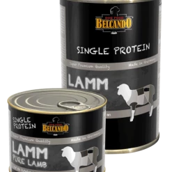 BELCANDO Single Protein Nassfutter mit Lamm - Hochwertiges Hundefutter für empfindliche Hunde