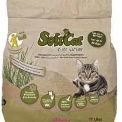 Porta21 Softcat | 2x17 L Pflanzenfaser-Katzenstreu – Hochsaugfähig & Geruchsbindend