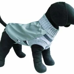 Tierbude TiBu Strick 40 | Hundepullover mit Regencape - Warm, wasserabweisend & stylisch