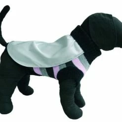 Tierbude TiBu Strick 43 | Hundepullover mit Regencape - Warme Hundebekleidung für kleine Hunde