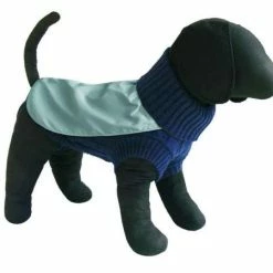 Tierbude TiBu Strick 47 | Hundepullover mit Regencape - Warm, wasserabweisend & stylisch