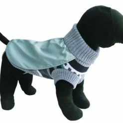 Tierbude TiBu Strick 52 | Hundepullover mit Regencape - Warm, wasserabweisend & stylisch