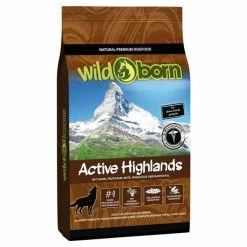 Wildborn Active Highlands Trockenfutter für Hunde | Mit Huhn, Truthahn & Ente | Getreidefrei