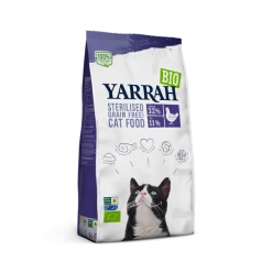 Yarrah BIO Katzenfutter für sterilisierte Katzen | Getreidefreies Trockenfutter | 100% Bio