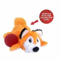 KONG Cozie Pocketz Fox | Größe M | Weiches Hundespielzeug für Hunde | Spielzeug für Hunde