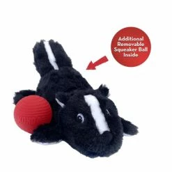KONG Cozie Pocketz Skunk | Größe M | Weiches Hundespielzeug für Hunde | Kauen & Kuscheln
