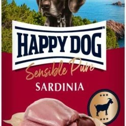 HAPPY DOG Sardinia Ziege Pur | 6x 400g Nassfutter für Hunde | Hochwertiges Hundefutter mit Ziegenfleisch