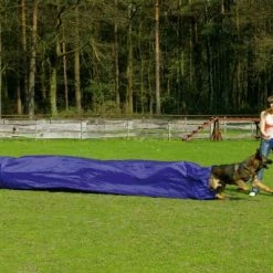 Karlie Agility Tunnel Mit Sack, 500x60 cm - Hochwertiger Hundetunnel für Agility-Training