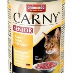 Animonda Carny Senior Katzenfutter mit Rind, Huhn & Käse | 6x400g | Nassfutter für ältere Katzen