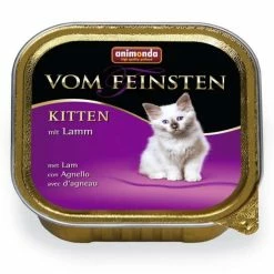 Animonda Vom Feinsten Kitten Nassfutter mit Lamm | 32 x 100g | Premium Katzennahrung für junge Katzen