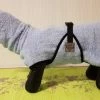 Tierbude Bademantel Für Hunde | Blaugrau | Weicher Hundebademantel | Schnelltrocknend | Für Kleine & Mittelgroße Hunde