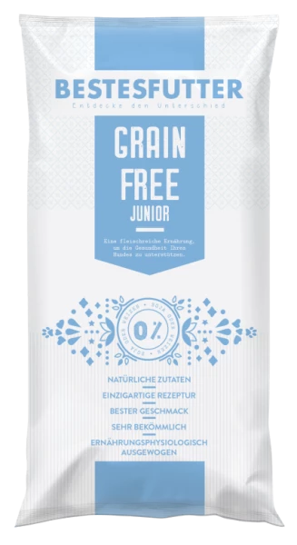 Bestesfutter Grainfree Junior Hundefutter mit Truthahn & Huhn | Gluten- & Getreidefrei | Für Welpen & Junghunde 1 Bestesfutter Grainfree Junior Hundefutter mit Truthahn & Huhn | Gluten- & Getreidefrei | Für Welpen & Junghunde