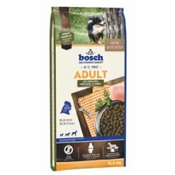 Bosch Adult Dog Hundefutter mit Geflügel & Hirse, 15 kg - Premium-Trockenfutter für ausgewachsene Hunde
