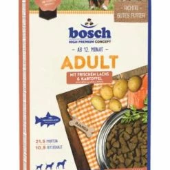 Bosch Adult Hundefutter mit Lachs & Kartoffeln, 15 kg - Trockenfutter für ausgewogene Ernährung
