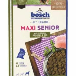 Bosch Maxi Senior Hundefutter mit Geflügel | 12,5 kg | Trockenfutter für ausgewachsene Hunde