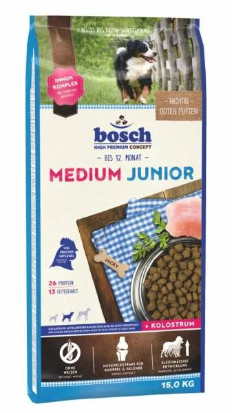Bosch Medium Junior Trockenfutter für Hunde, 15 kg - Hochwertiges Hundefutter für mittelgroße Hunde 1 Bosch Medium Junior Trockenfutter für Hunde, 15 kg - Hochwertiges Hundefutter für mittelgroße Hunde