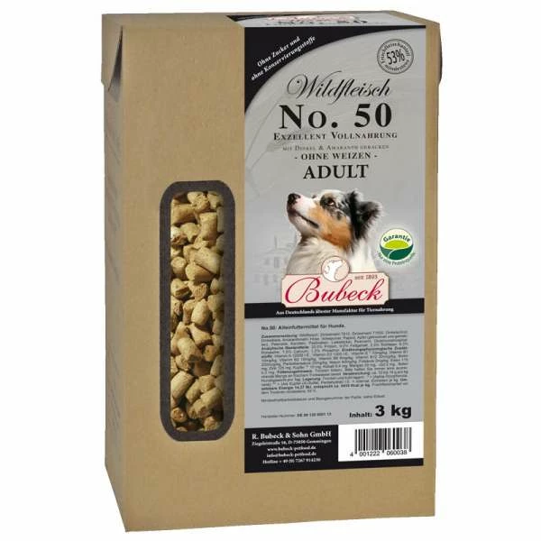 Bubeck Exzellent Nr. 50 | Hundefutter mit Wildfleisch | Premium-Nassfutter für Hunde 1 Bubeck Exzellent Nr. 50 | Hundefutter mit Wildfleisch | Premium-Nassfutter für Hunde