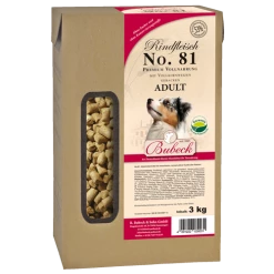 Bubeck Premium Nr. 81 Hundefutter mit Rindfleisch - Hochwertiges Futter für Hunde