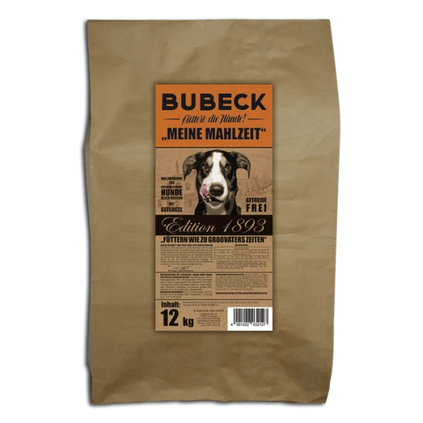 Bubeck Meine Mahlzeit | Edition 1893 | Mit Geflügel - Hochwertiges Hundefutter für anspruchsvolle Hunde 1 Bubeck Meine Mahlzeit | Edition 1893 | Mit Geflügel - Hochwertiges Hundefutter für anspruchsvolle Hunde