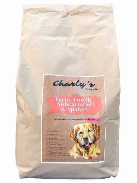 PETpoint-Charly Charlys Delicate Trockenfutter mit Lachs, Forelle, Süßkartoffel & Spargel | Getreidefrei für Hunde 1 PETpoint-Charly Charlys Delicate Trockenfutter mit Lachs, Forelle, Süßkartoffel & Spargel | Getreidefrei für Hunde