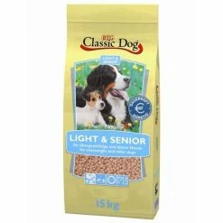 CLASSIC DOG Classic-Dog Light Senior Hundefutter | 15 Kg | Leichtes Futter für ältere Hunde